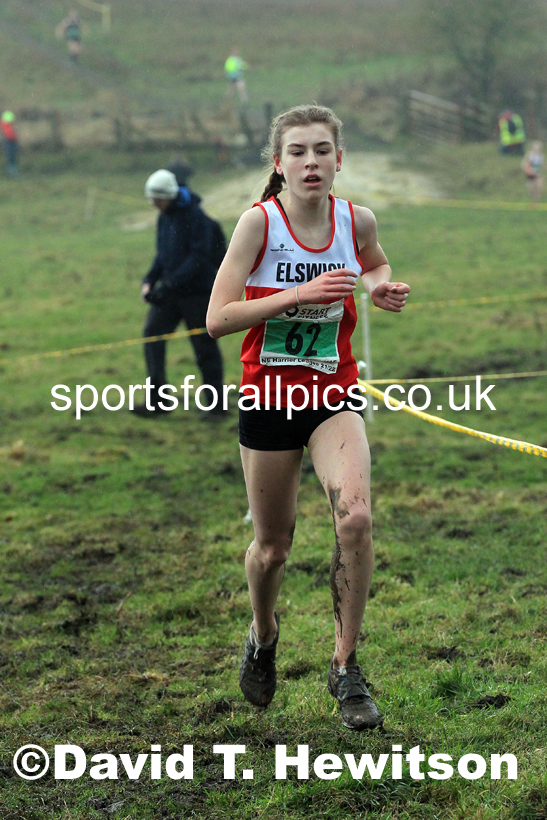 Girls under-15s 2022 North Eastern Harrier League, Thornley Farm, Peterlee, County Durham. Photo: David T. Hewitson/Sports for All Pics